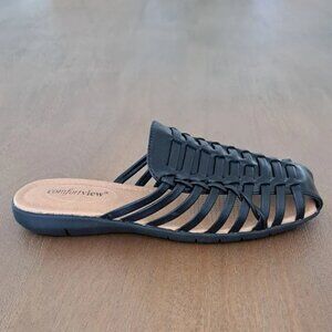 Comfortview Women's The Wendy Slip On Mule - Color: Black - Size: 7